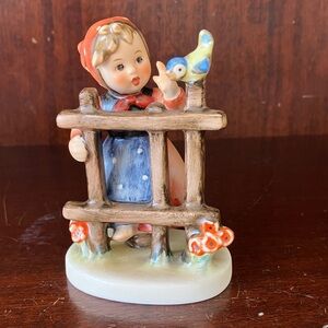 Vintage Goebel Figurine with Girl & Bird “Signs of Spring”